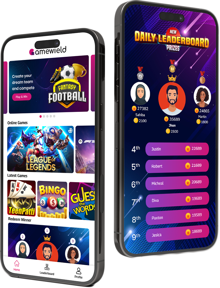 Game2wins App Interface